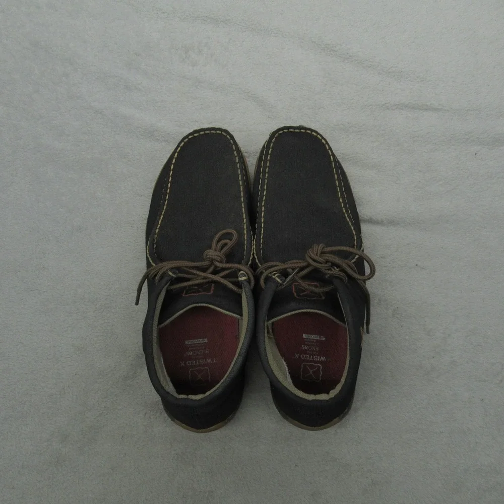 Twisted‎ X Mens 11.5M Shoes Brown Leather Chukka Driving Moc Toe Lace Up Casual